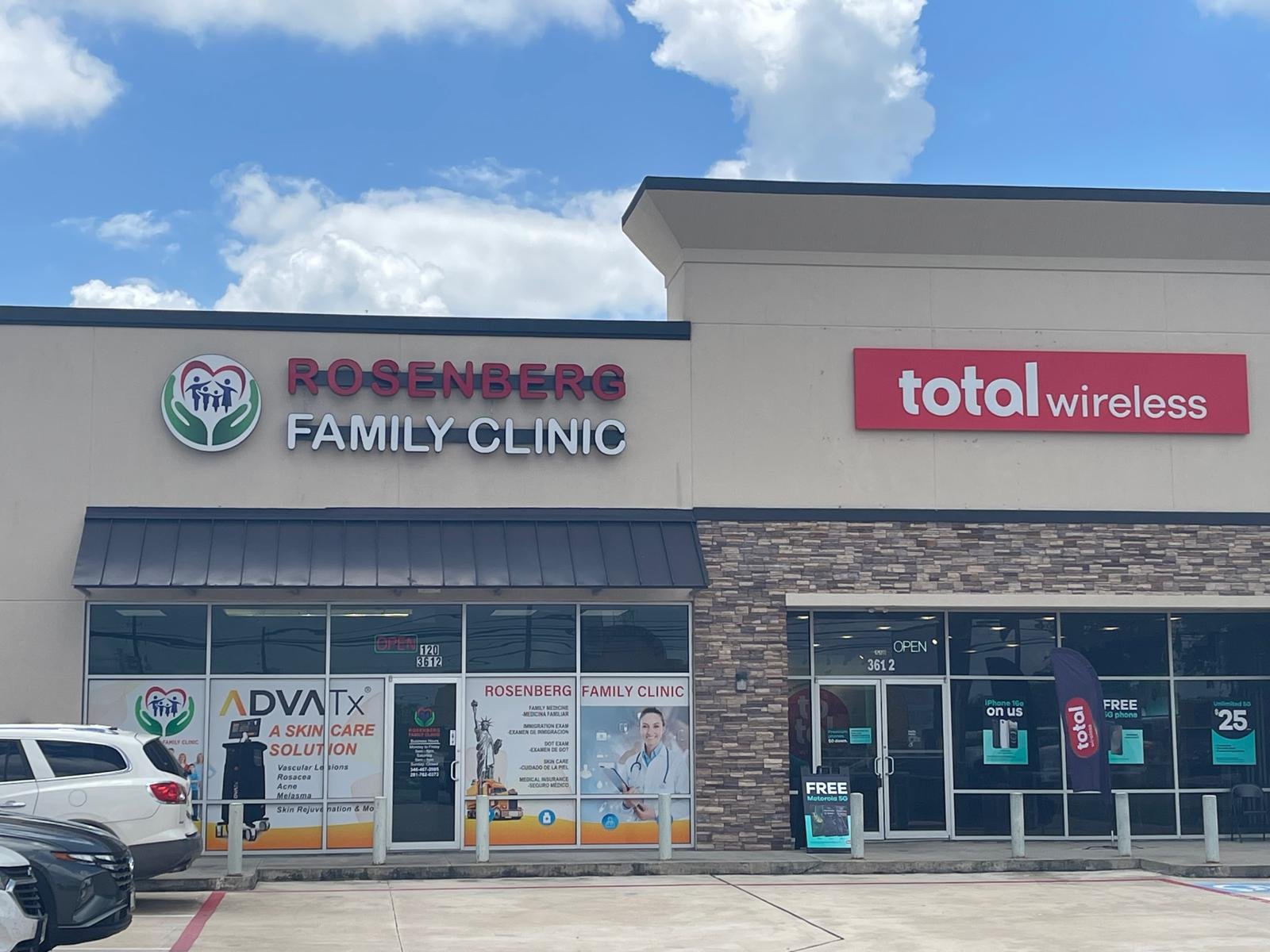 Vista exterior de Rosenberg Family Clinic